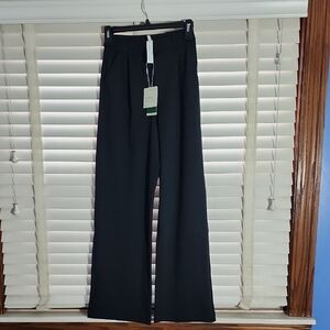 HALARA Elegant Black Wide-Leg Pants
